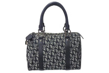 Load image into Gallery viewer, Christian Dior クリスチャンディオール トロッター 25cm ハンドバッグ BO A 0023 ブラック シルバー金具 美品 中古 4c073348