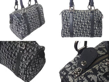 Load image into Gallery viewer, Christian Dior クリスチャンディオール トロッター 25cm ハンドバッグ BO A 0023 ブラック シルバー金具 美品 中古 4c073348