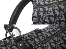Load image into Gallery viewer, Christian Dior クリスチャンディオール トロッター 25cm ハンドバッグ BO A 0023 ブラック シルバー金具 美品 中古 4c073348
