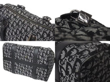 Load image into Gallery viewer, Christian Dior クリスチャンディオール トロッター 25cm ハンドバッグ BO A 0023 ブラック シルバー金具 美品 中古 4c073348