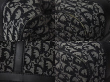 Load image into Gallery viewer, Christian Dior クリスチャンディオール トロッター 25cm ハンドバッグ BO A 0023 ブラック シルバー金具 美品 中古 4c073348