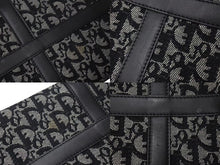 Load image into Gallery viewer, Christian Dior クリスチャンディオール トロッター 25cm ハンドバッグ BO A 0023 ブラック シルバー金具 美品 中古 4c073348