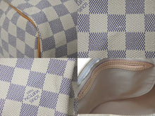 画像をギャラリービューアに読み込む, 新品同様 LOUIS VUITTON ルイヴィトン スピーディ25 ハンドバッグ N41371 ダミエアズールキャンバス ホワイト ブラウン 中古 4c073358