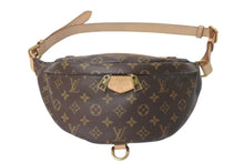 画像をギャラリービューアに読み込む, 極美品 LOUIS VUITTON ルイヴィトン ボディバッグ M43644 バムバッグ ブラウン モノグラムキャンバス 中古 4c073368