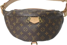 画像をギャラリービューアに読み込む, 極美品 LOUIS VUITTON ルイヴィトン ボディバッグ M43644 バムバッグ ブラウン モノグラムキャンバス 中古 4c073368