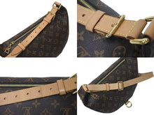画像をギャラリービューアに読み込む, 極美品 LOUIS VUITTON ルイヴィトン ボディバッグ M43644 バムバッグ ブラウン モノグラムキャンバス 中古 4c073368
