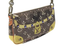 画像をギャラリービューアに読み込む, LOUIS VUITTON ルイ ヴィトン ポシェットアクセソワール ショルダーバッグ M92710 モノグラム トロンプイユ 美品 中古 4c073373