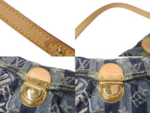 画像をギャラリービューアに読み込む, LOUIS VUITTON ルイヴィトン ミニプリーティ レイエ ショルダーバッグ M95333 モノグラムデニム ブルー 美品 中古 4c073374