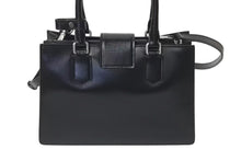 Load image into Gallery viewer, 極美品 MIUMIU ミュウミュウ ハンドバッグ ショルダーバッグ 5BA268 ボックスカーフ ブラック シルバー金具 2WAY 中古 4c073378