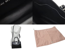 Load image into Gallery viewer, 極美品 MIUMIU ミュウミュウ ハンドバッグ ショルダーバッグ 5BA268 ボックスカーフ ブラック シルバー金具 2WAY 中古 4c073378