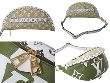 画像をギャラリービューアに読み込む, 極美品 LOUIS VUITTON ルイヴィトン バムバッグ ウエストバッグ ボディバッグ M44611 ジャイアント モノグラム カーキ 中古 4c073385