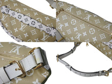 画像をギャラリービューアに読み込む, 極美品 LOUIS VUITTON ルイヴィトン バムバッグ ウエストバッグ ボディバッグ M44611 ジャイアント モノグラム カーキ 中古 4c073385