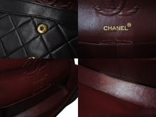 Load image into Gallery viewer, 極美品 CHANEL シャネル マトラッセ23 Wフラップ チェーン ショルダーバッグ ラムスキン1番台 ブラック ゴールド金具 中古 4c073393