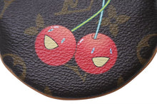画像をギャラリービューアに読み込む, 極美品 LOUIS VUITTON ルイヴィトン ポルトモネ ロン コインケース M95043 モノグラム チェリー 村上隆 ゴールド金具 中古 4c073395
