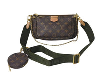 Load image into Gallery viewer, 極美品 LOUIS VUITTON ルイヴィトン モノグラム ミュルティ ポシェットアクセソワール ショルダーバッグ ローズクレール M44840 ブラウン 中古 4c073399