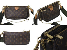 Load image into Gallery viewer, 極美品 LOUIS VUITTON ルイヴィトン モノグラム ミュルティ ポシェットアクセソワール ショルダーバッグ ローズクレール M44840 ブラウン 中古 4c073399