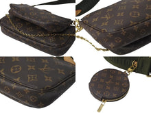 Load image into Gallery viewer, 極美品 LOUIS VUITTON ルイヴィトン モノグラム ミュルティ ポシェットアクセソワール ショルダーバッグ ローズクレール M44840 ブラウン 中古 4c073399