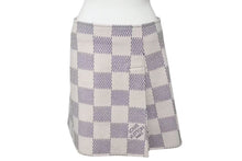 画像をギャラリービューアに読み込む, 極美品 LOUIS VUITTON ルイヴィトン ウールスカート RW221WKG1FMSK19 サイズ36 ダミエアズール ウール カシミヤ 中古 4c073410