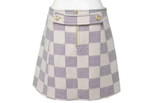 画像をギャラリービューアに読み込む, 極美品 LOUIS VUITTON ルイヴィトン ウールスカート RW221WKG1FMSK19 サイズ36 ダミエアズール ウール カシミヤ 中古 4c073410