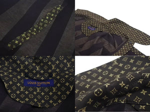 新品同様 LOUIS VUITTON ルイヴィトン NIGO ニゴ マイクロモノグラム ケープ アウター ジャケット M10145 ブラウン 中古 4c073411