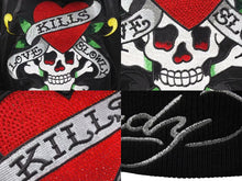 Load image into Gallery viewer, ED HARDY エドハーディ Love Kills Slowly Jacket ラブ キルズ スロー ジャケット レディース 美品 中古 4c073412