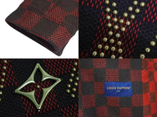 画像をギャラリービューアに読み込む, 新品同様 LOUIS VUITTON ルイヴィトン 24SS ダミエ ユーティリティ コート レッド RM241 HRK HQC90E ロゴ アウター ゴールド金具 サイズ60 中古 4c073414
