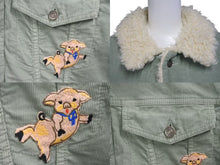 Load image into Gallery viewer, GUCCI グッチ Boa Denim Jacket ボアデニムジャケット サイズ 50 ユニセックス グリーン パッチ 美品 中古 4c073415