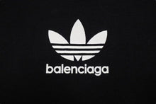 Load image into Gallery viewer, 極美品 BALENCIAGA X ADIDAS バレンシアガ X アディダス Cotton T Shirt コットン T シャツ ブラック 739101 中古 4c073419