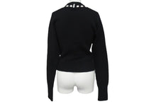 画像をギャラリービューアに読み込む, CHANEL シャネル ニット セーター ネックレス ヴィンテージ P05572V00254 イギリス製 カシミヤ ブラック サイズ38 美品 中古 4c073420