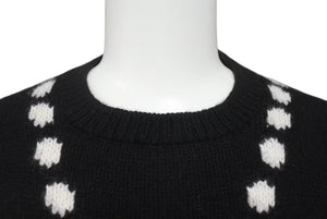 CHANEL Knit Sweater Necklace Vintage P05572V00254 Made in England Cashmere Black Size 38 Good Condition Used 4c073420