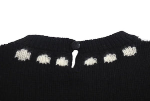 CHANEL Knit Sweater Necklace Vintage P05572V00254 Made in England Cashmere Black Size 38 Good Condition Used 4c073420