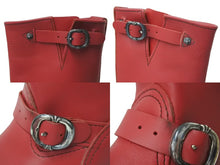 画像をギャラリービューアに読み込む, 極美品 CHROME HEARTS クロムハーツ エンジニアブーツ WESCOコラボ ガンスリンガー サイズS レッド 中古 4c073430