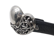 画像をギャラリービューアに読み込む, CHROME HEARTS クロムハーツ ハート モチーフ レザーベルト サイズ30 1995 サイズ36 sterling刻印 レザー 美品 中古 4c073431