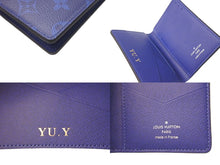 画像をギャラリービューアに読み込む, 新品同様 LOUIS VUITTON ルイヴィトン オーガナイザー ドゥ ポッシュ カードケース 名刺入れ タイガラマ M30301 イニシャル 中古 4c073432