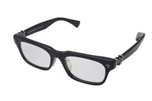 画像をギャラリービューアに読み込む, CHROME HEARTS クロムハーツ GITTIN ANY？-A メガネ 度入り サイズ52□19-145 ブラック プラスチック シルバー925 美品 中古 4c073434