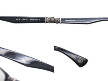 画像をギャラリービューアに読み込む, CHROME HEARTS クロムハーツ GITTIN ANY？-A メガネ 度入り サイズ52□19-145 ブラック プラスチック シルバー925 美品 中古 4c073434