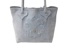 画像をギャラリービューアに読み込む, CHROME HEARTS クロムハーツ トートバッグ FS BSフレア パッチ グレー スエードレザー 美品 中古 4c073436