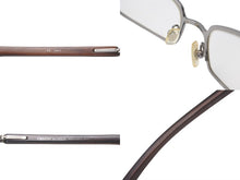 画像をギャラリービューアに読み込む, CHROME HEARTS クロムハーツ BLANK FRANK ブランク フランク 度入りメガネ シルバー925 チタン マホガニー ブラウン 美品 中古 4c073437