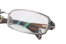 画像をギャラリービューアに読み込む, CHROME HEARTS クロムハーツ BLANK FRANK ブランク フランク 度入りメガネ シルバー925 チタン マホガニー ブラウン 美品 中古 4c073437