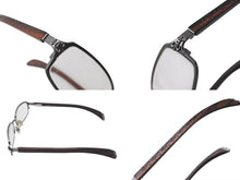 画像をギャラリービューアに読み込む, CHROME HEARTS クロムハーツ BLANK FRANK ブランク フランク 度入りメガネ シルバー925 チタン マホガニー ブラウン 美品 中古 4c073437