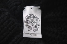 画像をギャラリービューアに読み込む, 極美品 CHROME HEARTS クロムハーツ クロスパッチ カシミヤ ニット帽 ビーニー ブラック 帽子 シルバー金具 OS 中古 4c073439