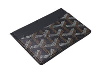 Load image into Gallery viewer, 新品未使用品 GOYARD ゴヤール サンシュルピス カードケース キャンバス レザー ブラック 中古 4c073440