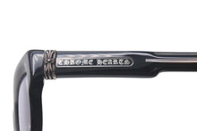 画像をギャラリービューアに読み込む, Chrome Hearts クロムハーツ 2THICK メガネ 伊達メガネ プラスチック シルバー925 ブラック 55☐18-148 美品 中古 4c073445
