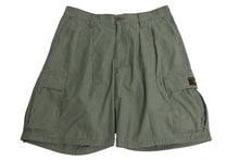 Load image into Gallery viewer, 極美品 HUMAN MADE ヒューマンメード カーゴ ショート パンツ カーキ ロゴ ショーツ 半ズボン コットン サイズL 中古 4c073451