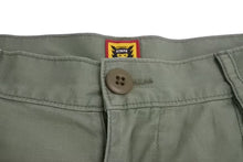Load image into Gallery viewer, 極美品 HUMAN MADE ヒューマンメード カーゴ ショート パンツ カーキ ロゴ ショーツ 半ズボン コットン サイズL 中古 4c073451