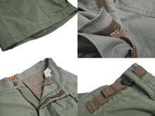 Load image into Gallery viewer, 極美品 HUMAN MADE ヒューマンメード カーゴ ショート パンツ カーキ ロゴ ショーツ 半ズボン コットン サイズL 中古 4c073451