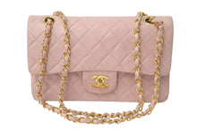 Load image into Gallery viewer, CHANEL シャネル マトラッセ23 Wフラップ チェーン ショルダーバッグ ラムスキン 2番台 ピンク ゴールド金具 美品 中古 4c073453