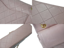 Load image into Gallery viewer, CHANEL シャネル マトラッセ23 Wフラップ チェーン ショルダーバッグ ラムスキン 2番台 ピンク ゴールド金具 美品 中古 4c073453