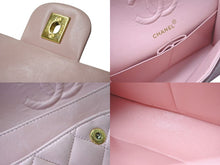 Load image into Gallery viewer, CHANEL シャネル マトラッセ23 Wフラップ チェーン ショルダーバッグ ラムスキン 2番台 ピンク ゴールド金具 美品 中古 4c073453