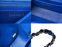 Load image into Gallery viewer, 極美品 CHANEL シャネル ミニマトラッセ18 チェーンショルダーバッグ ラムスキン ブルー シルバー金具 26番台 26941802 中古 4c073454